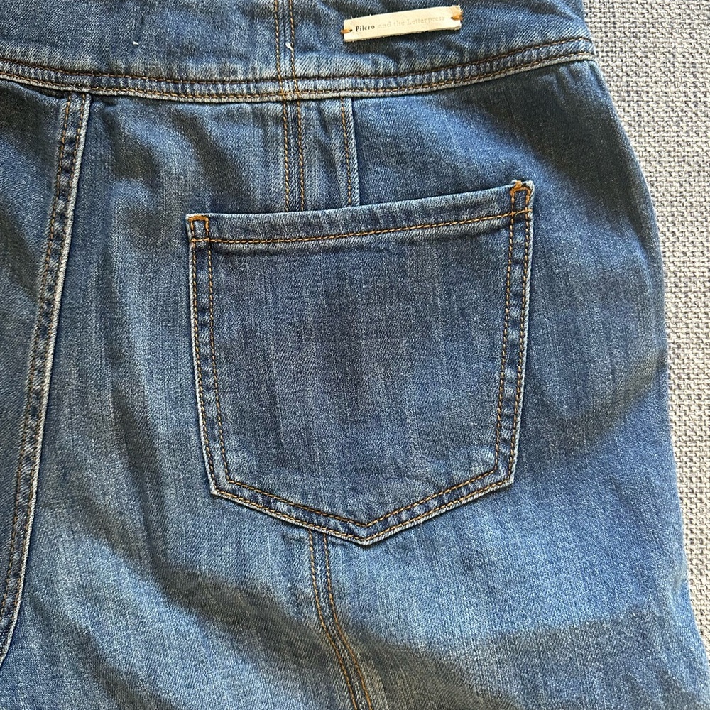 Pilcro by Anthropologie Wide Leg Cropped Jeans- size 30 - Picture 6 of 9